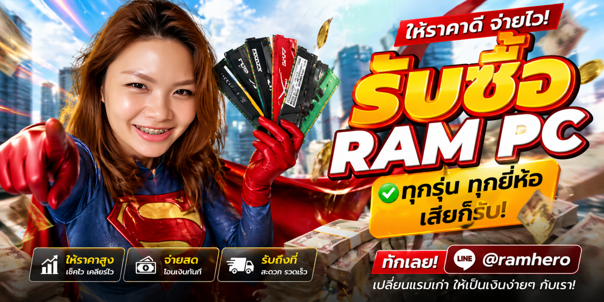 รับซื้อ Ram PC ทุกยี่ห้อทุกประเภท